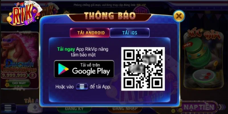 Chi tiết từng bước cài đặt ứng dụng RIKVIP thành công ngay lần đầu.